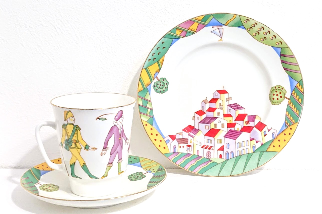 インペリアルポーセレン　絵皿 インペリアルポーセレン・バレエシリーズ ＜チポリーノ＞トリオ