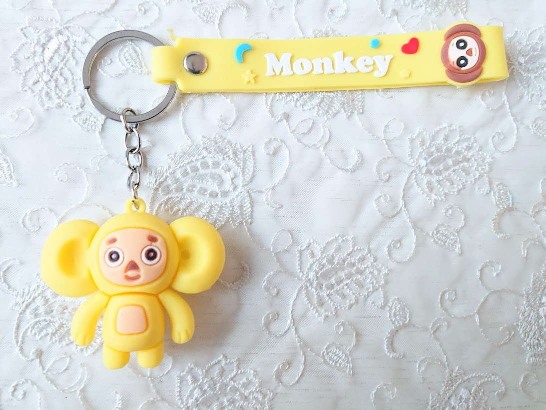 チェブラーシカ シリコン素材キーホルダー（リングカラビナタイプ） /5色