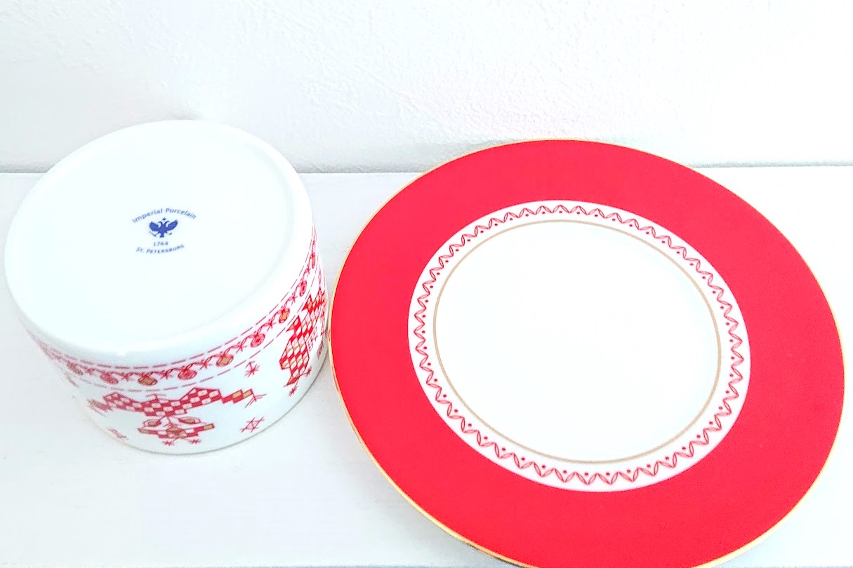 インペリアルポーセレン　絵皿 インペリアル・ポーセレン imperial porcelain ロシアのマイセン