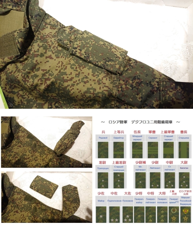 ロシア軍 デジタルフローラ迷彩服（ユニフォーム）上下セット VKBO（ВКБО） 正規品 【送料無料】