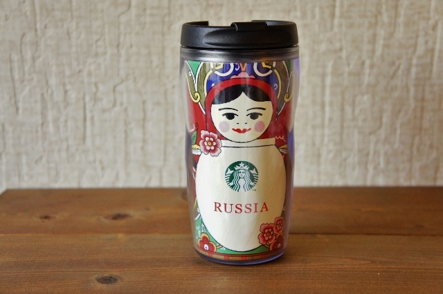 ロシア/モスクワ限定！Starbucks スターバックス マトリョーシカタンブラー Mサイズ（トール） 12oz, 355ml