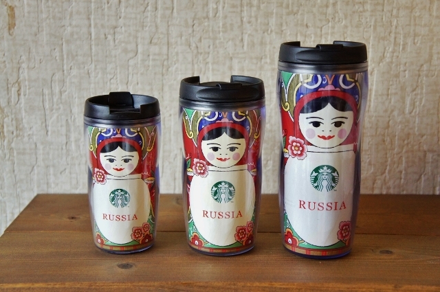 ロシア/モスクワ限定！Starbucks スターバックス　マトリョーシカタンブラー　Mサイズ（トール）　12oz, 355ml